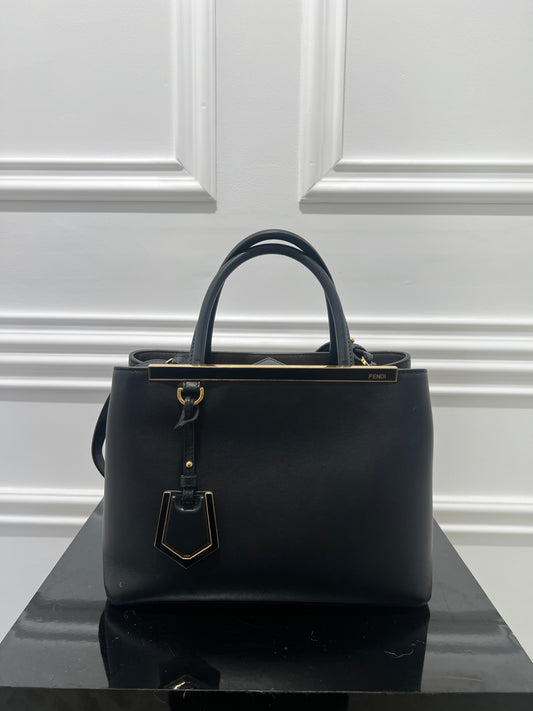 Fendi Black Leather Tote