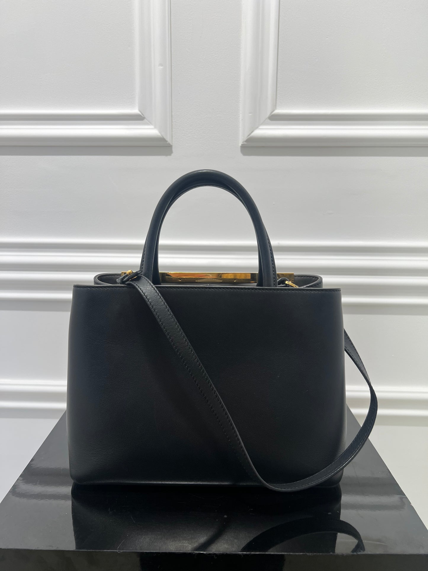 Fendi Black Leather Tote