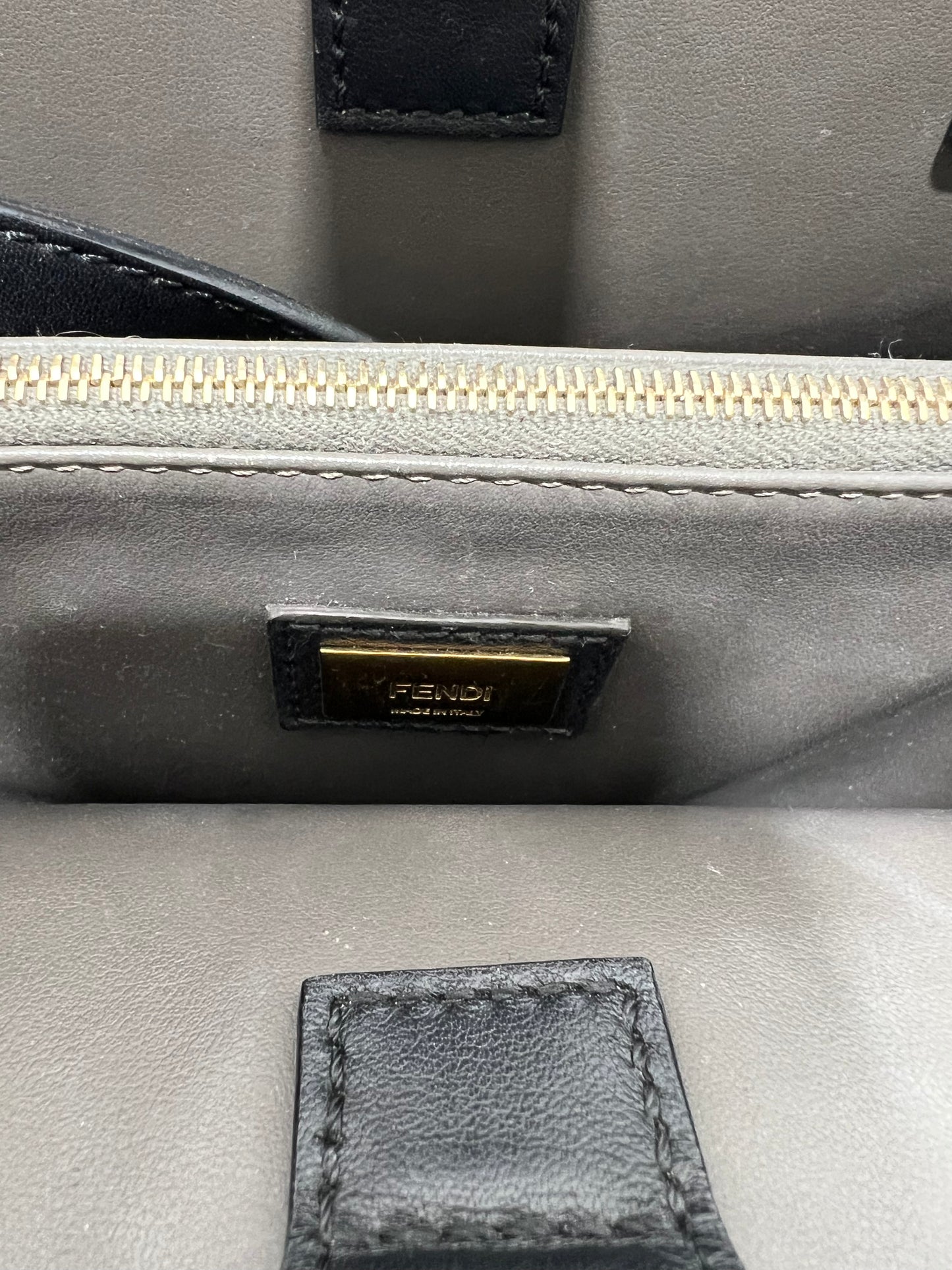 Fendi Black Leather Tote